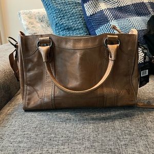 Brand new with tags Frye Melissa satchel in beige.